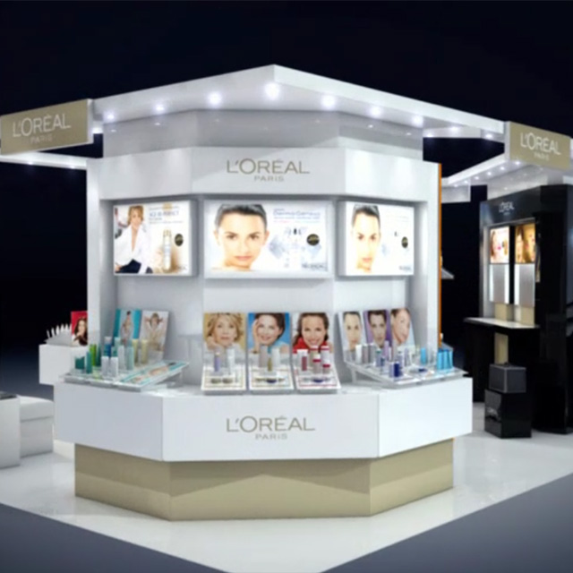 Wizualizacja stoiska i wyspy